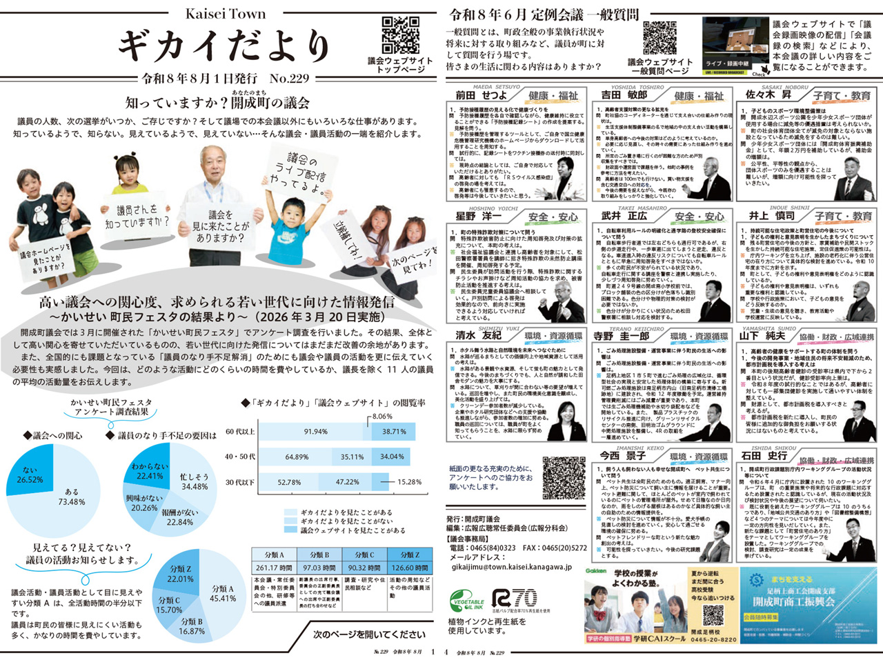 開成町議会ギカイだより229号